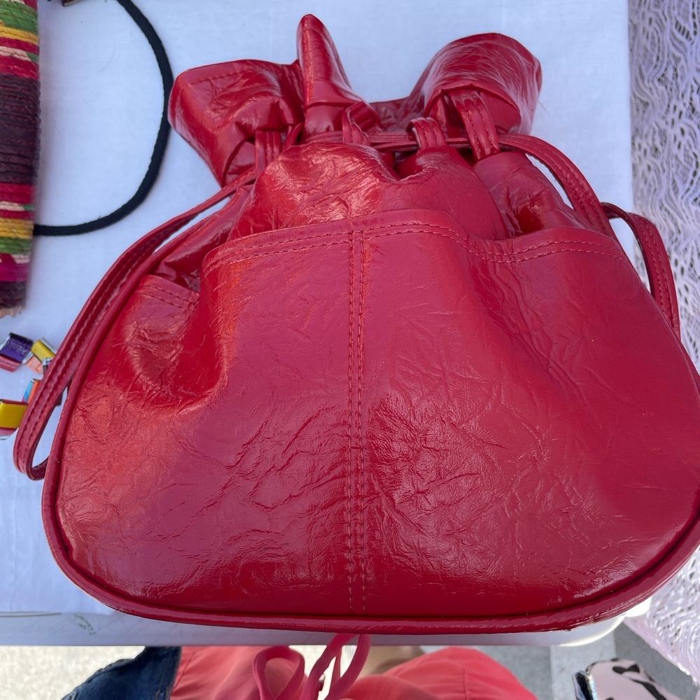 Red Leather Women's Bag